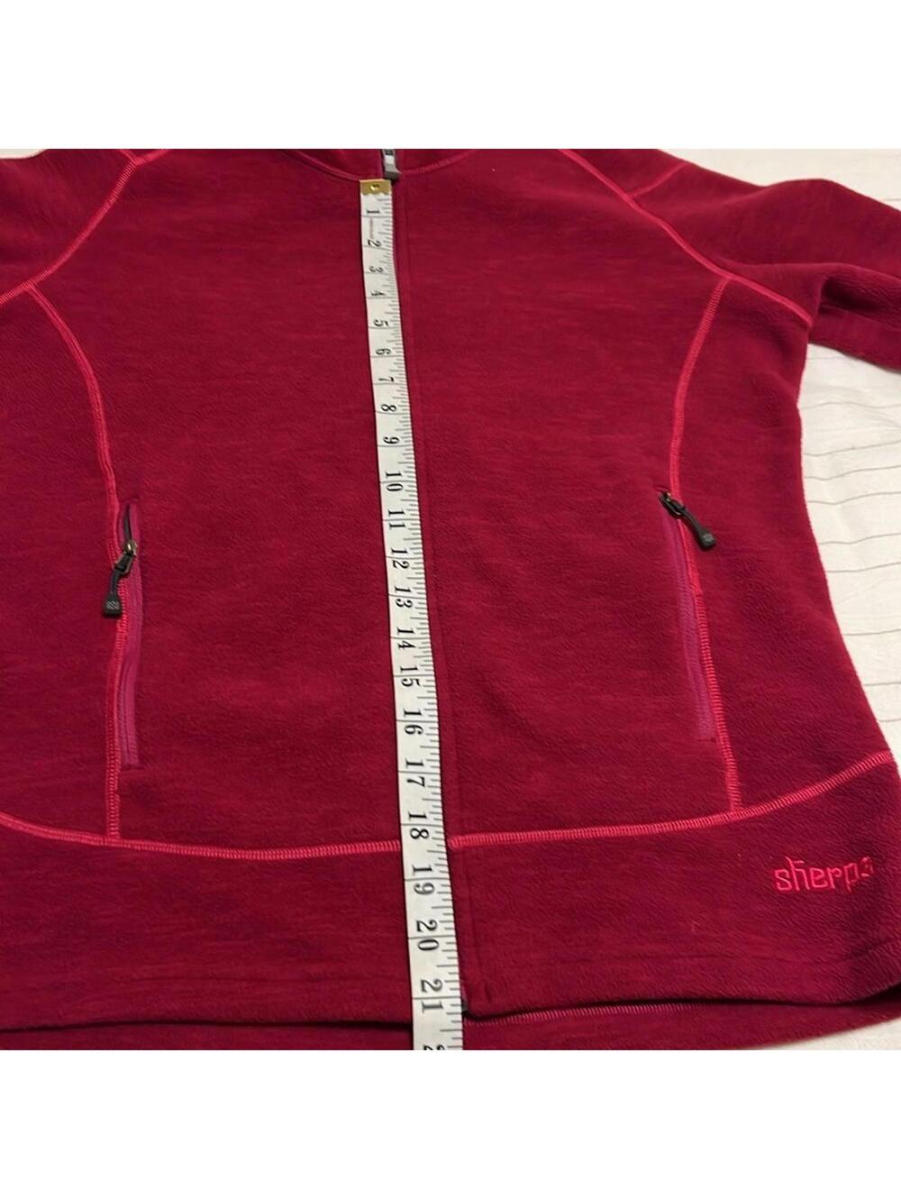 Sherpa Adventure Gear Raspberry Fleece Full Zip Hooded Jacket Women's Small - Picture 4 of 6